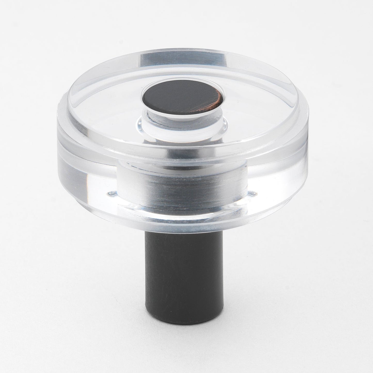 1 1/2" (38mm) Round Modern Clear Acrylic Cabinet Knob