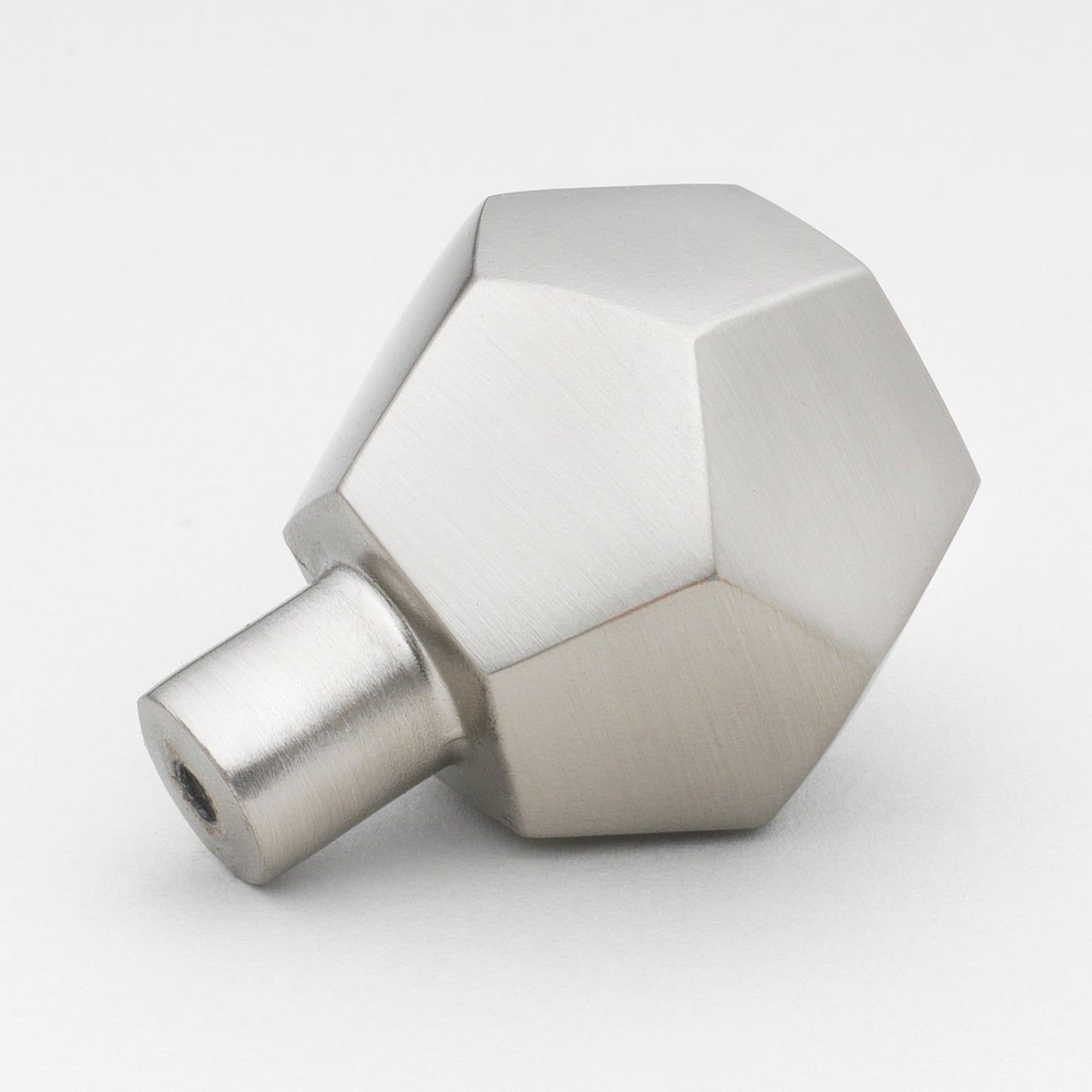 1 1/2" (38mm) Solid Faceted Cabinet Knob