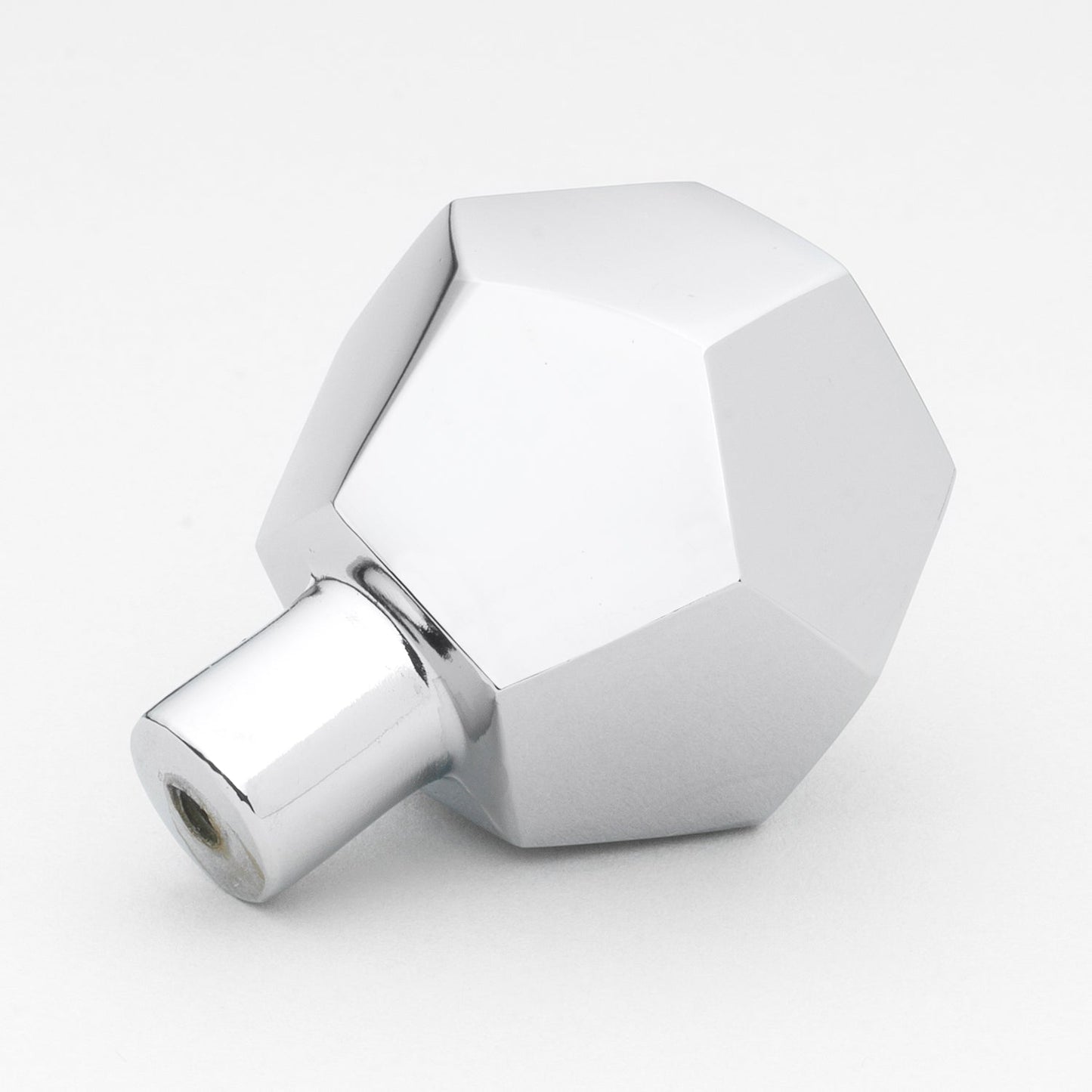 1 1/2" (38mm) Solid Faceted Cabinet Knob