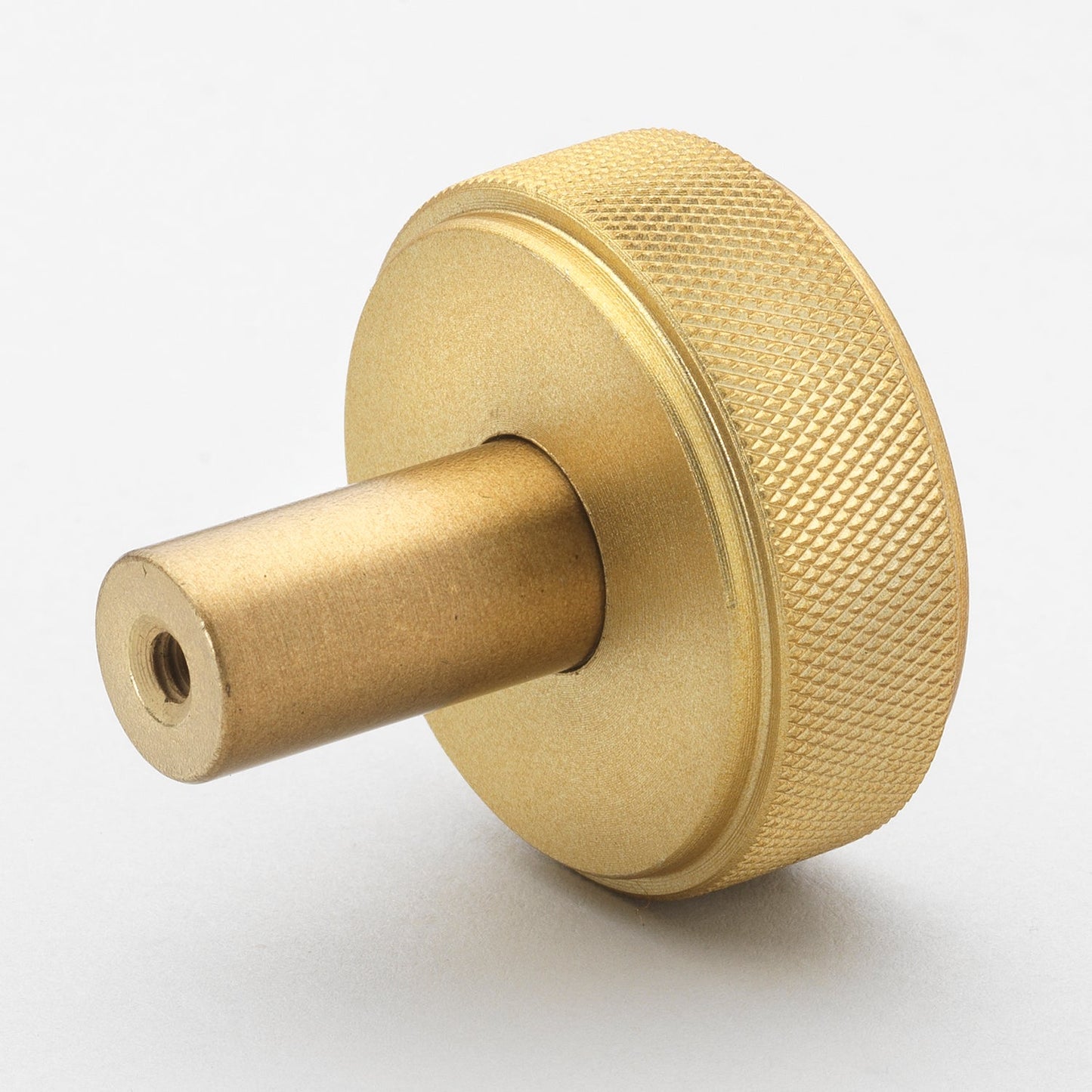 1 1/2" (38mm) Solid Round Knurled Cabinet Knob