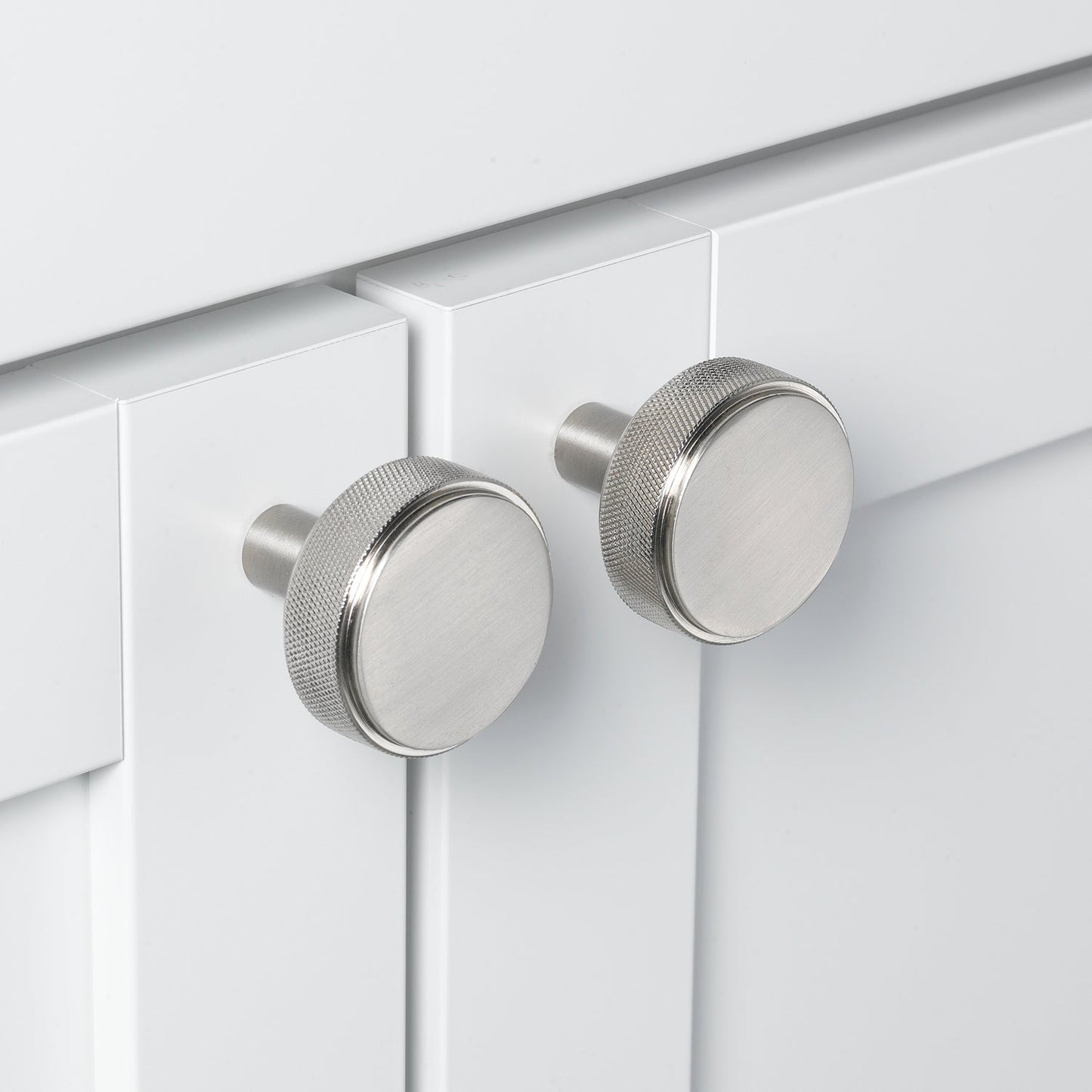 1 1/2" (38mm) Solid Round Knurled Cabinet Knob