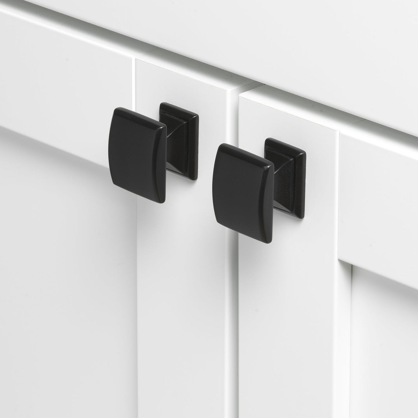 1 1/4" (32mm) Domed Convex Square Cabinet Knob