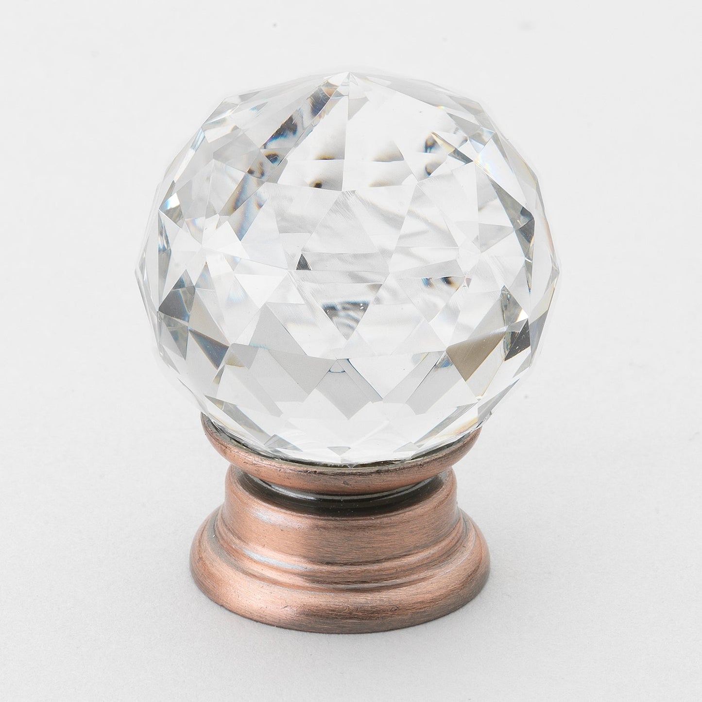 1 1/4" (32mm) Metal Base with Crystal Head Classic Cabinet Knob