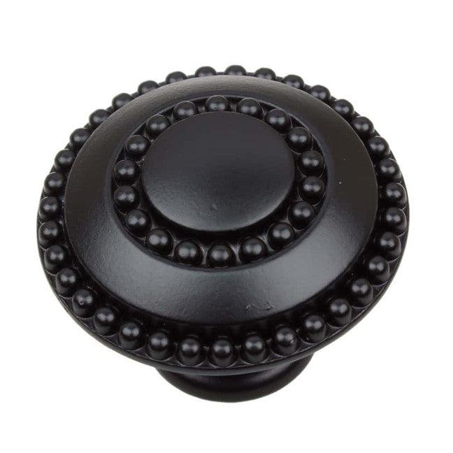 1 3/8" (35mm) Round Double Ring Beaded Cabinet Knob