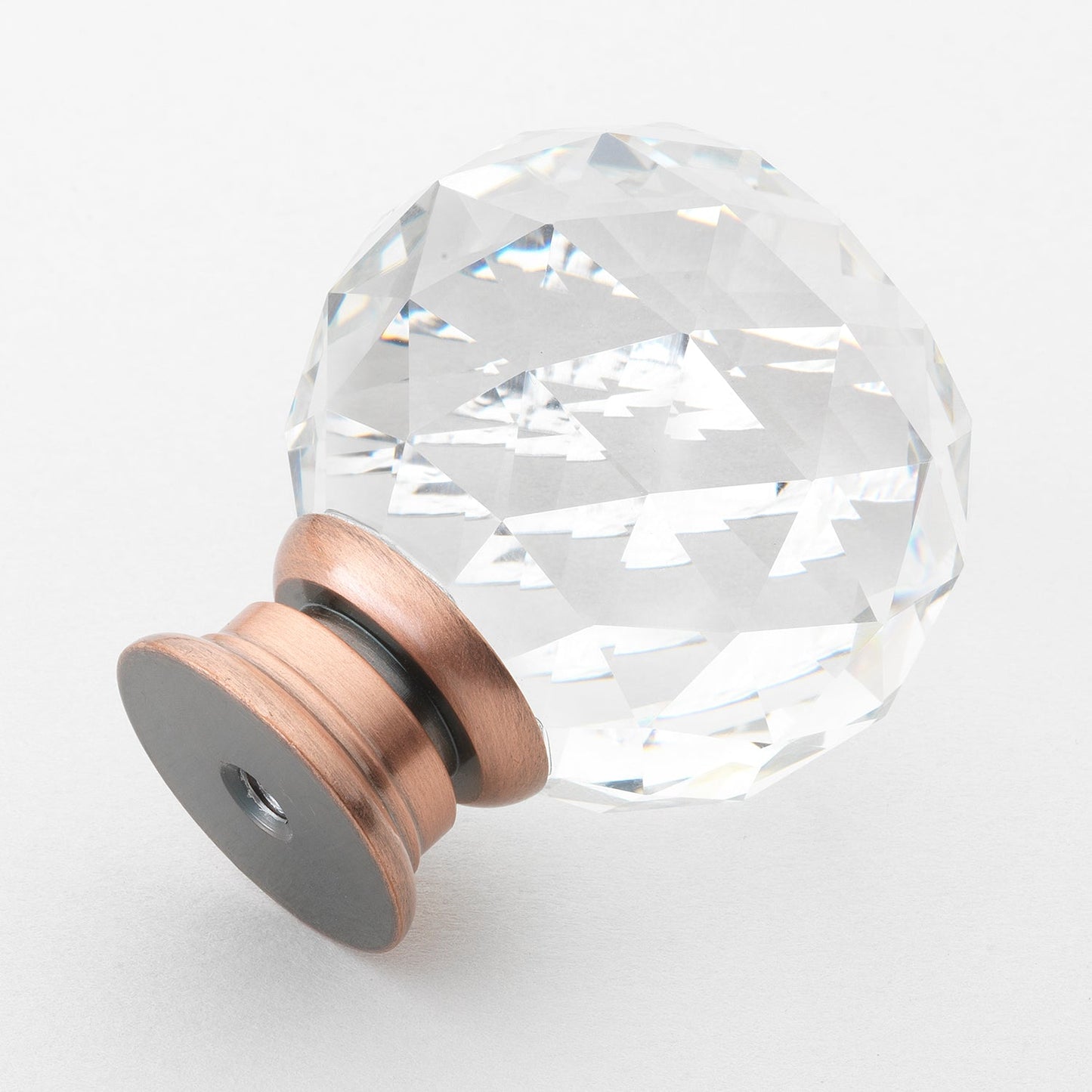 1 5/8" (41mm) Metal Base with Crystal Head Classic Cabinet Knob