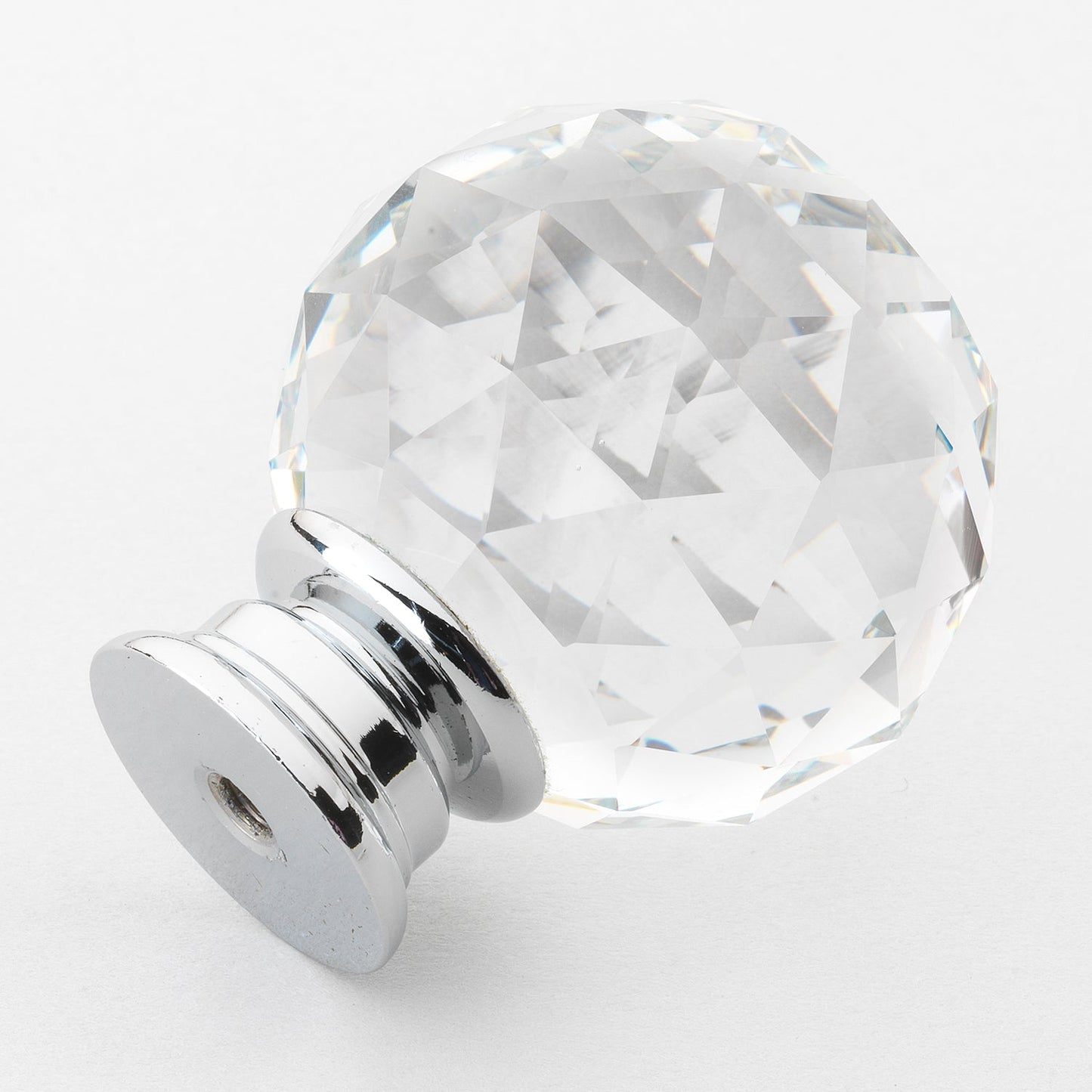 1 5/8" (41mm) Metal Base with Crystal Head Classic Cabinet Knob