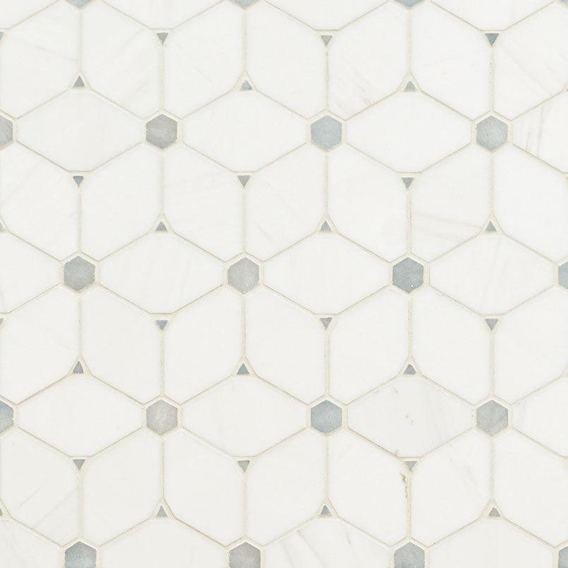 MSI Cecily Grigio 11.5" x 11.75" Polished Marble Mosaic Tile