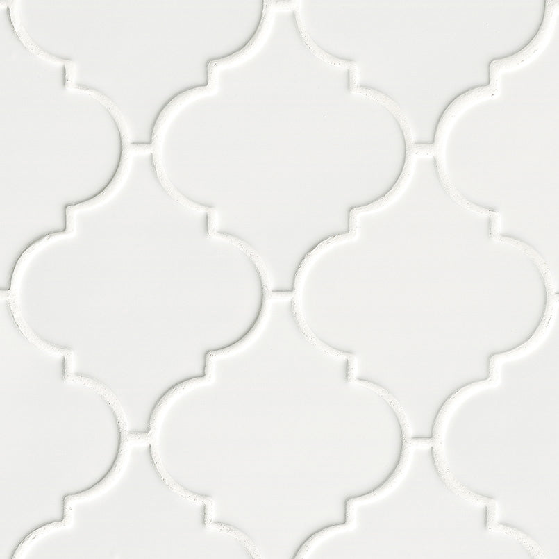 MSI Whisper White 13" x 13" Glossy Ceramic Mosaic Tile