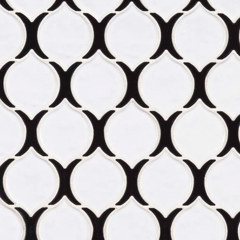 MSI Teardrop Tuxe 11.5" x 11.75" Polished Porcelain Mosaic Tile