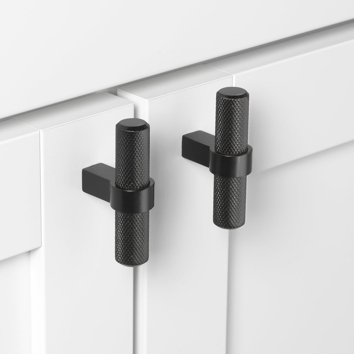 2 1/4" (57mm) Knurled European Steel Cabinet T-Knob