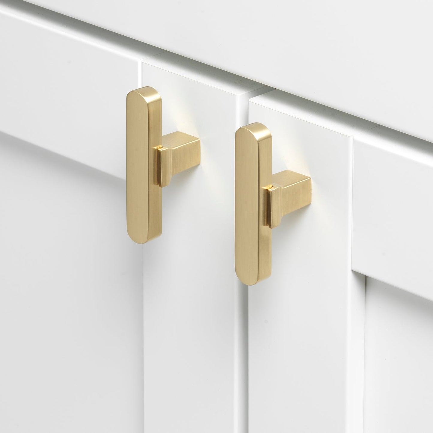 2 1/4" (57mm) Solid Flat Drawer Cabinet T-Knob