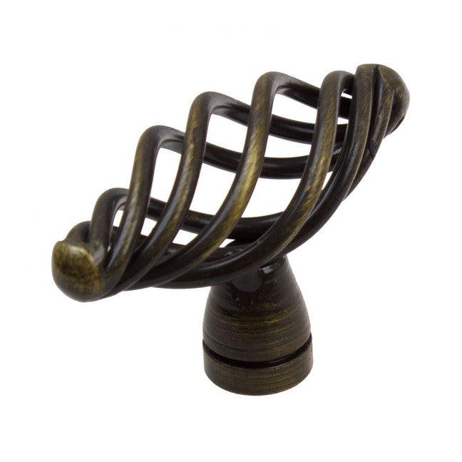 2" (51mm) Classic Oval Twisted Birdcage Cabinet Knob