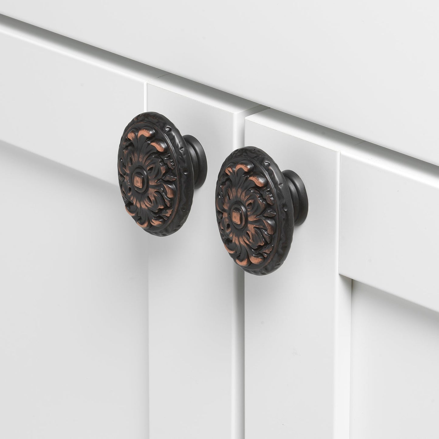 2" (51mm) Ornate Oval Cabinet Knob