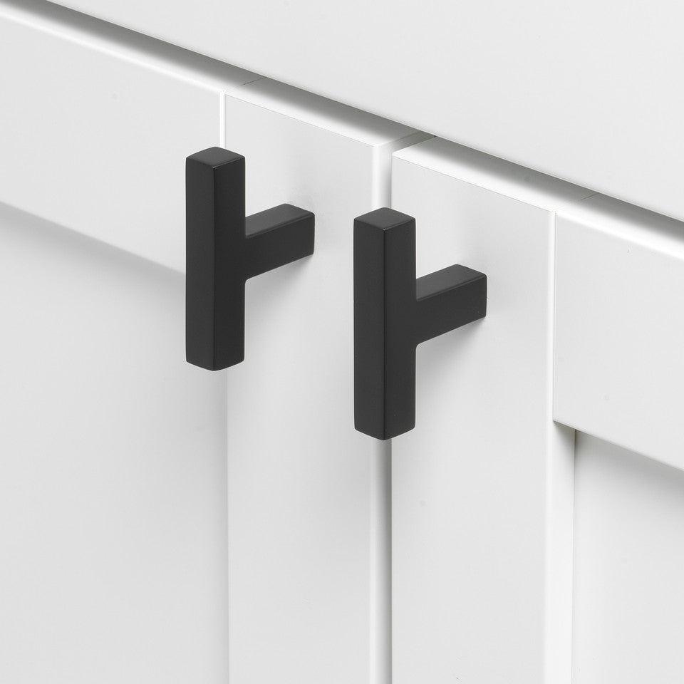 2" (51mm) Solid Square Cabinet T-Knob