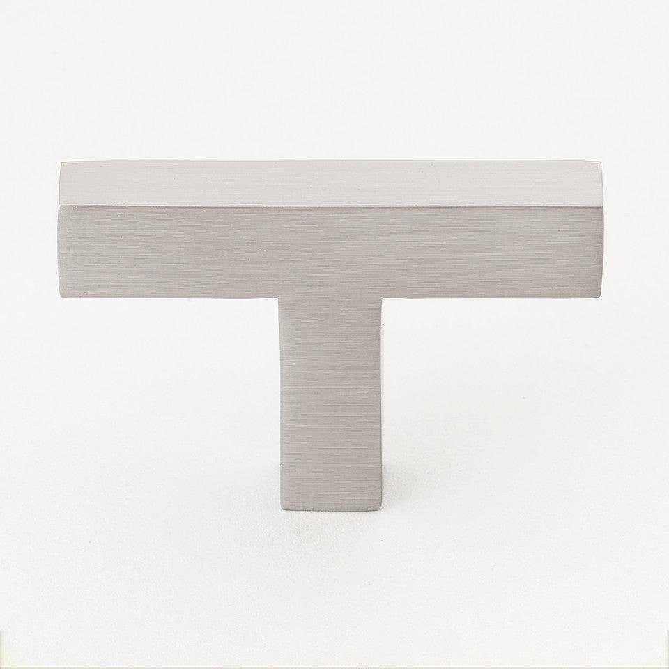 2" (51mm) Solid Square Cabinet T-Knob