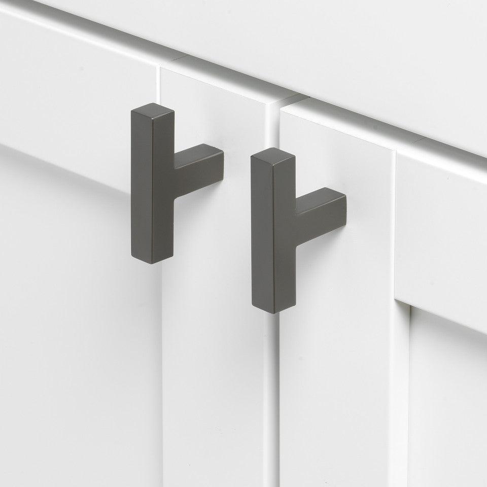 2" (51mm) Solid Square Cabinet T-Knob