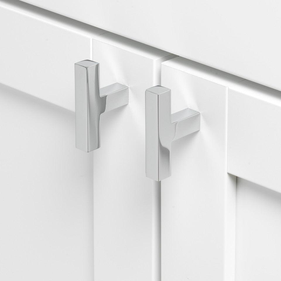 2" (51mm) Solid Square Cabinet T-Knob