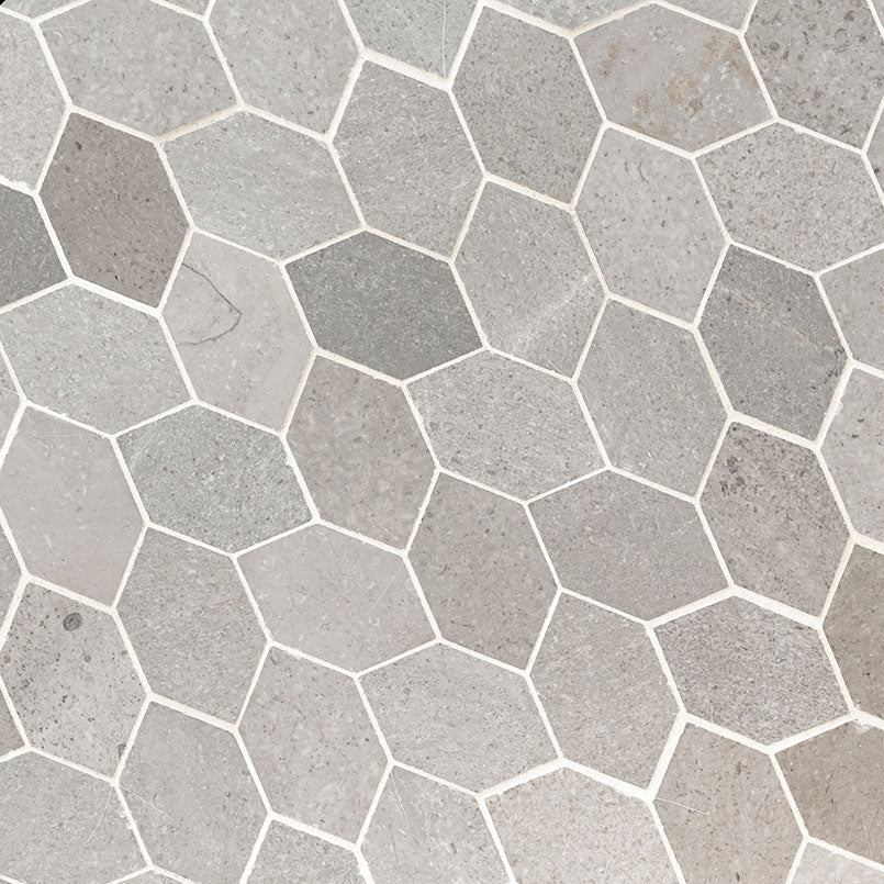 MSI Lily Pad 11.75" x 12" Honed Limestone Mosaic Tile