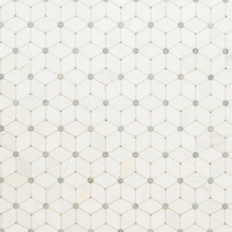MSI Cecily Grigio 11.5" x 11.75" Polished Marble Mosaic Tile