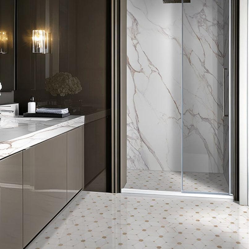 MSI Cecily Pattern 11.5" x 11.75" Polished Marble Mosaic Tile