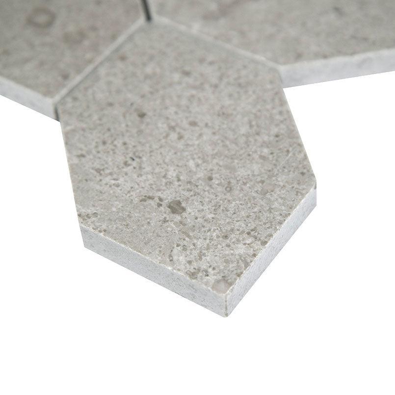 MSI Lily Pad 11.75" x 12" Honed Limestone Mosaic Tile