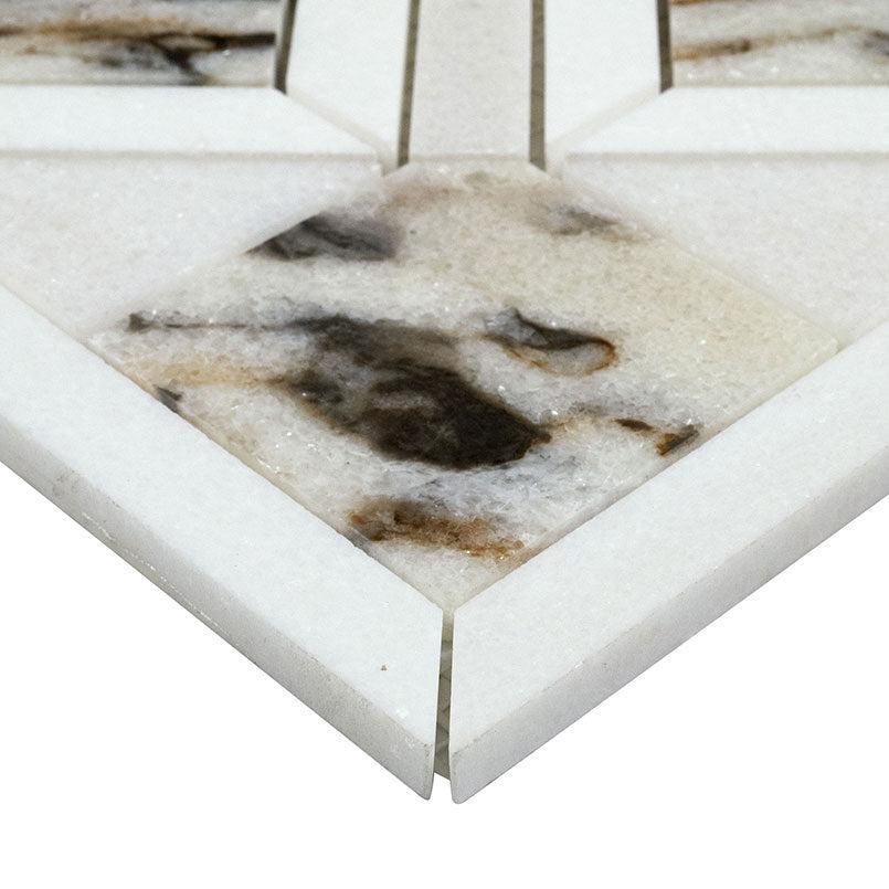 MSI Tessere Pattern 12" x 12" Polished Marble Mosaic Tile