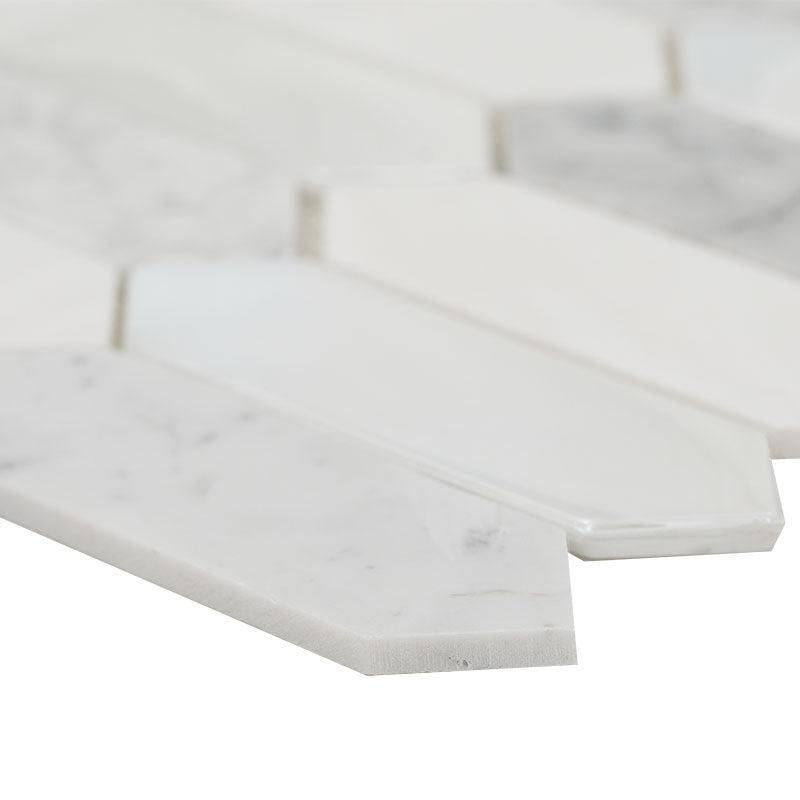 MSI Cienega Springs Picket 11.75" x 11.75" Stone Glass Blend Mosaic Tile