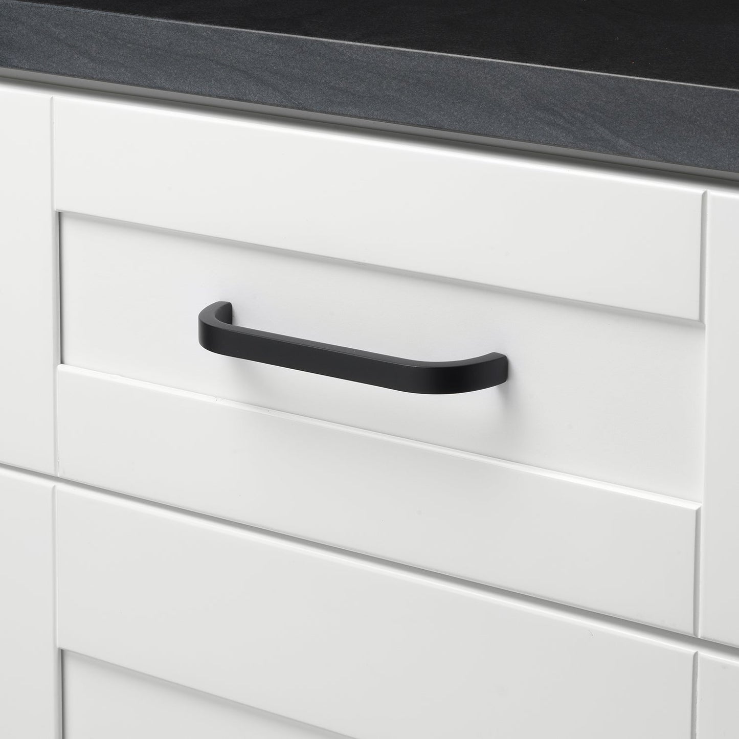 5 1/16" (128mm) Center to Center Curved Bar Pull Cabinet Handle