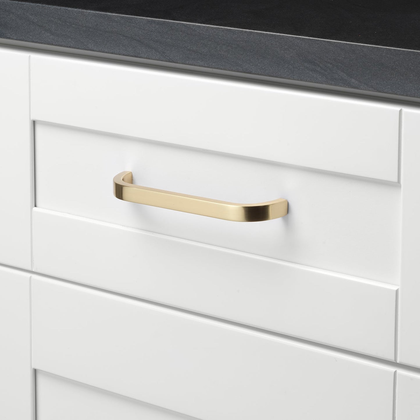 5 1/16" (128mm) Center to Center Curved Bar Pull Cabinet Handle