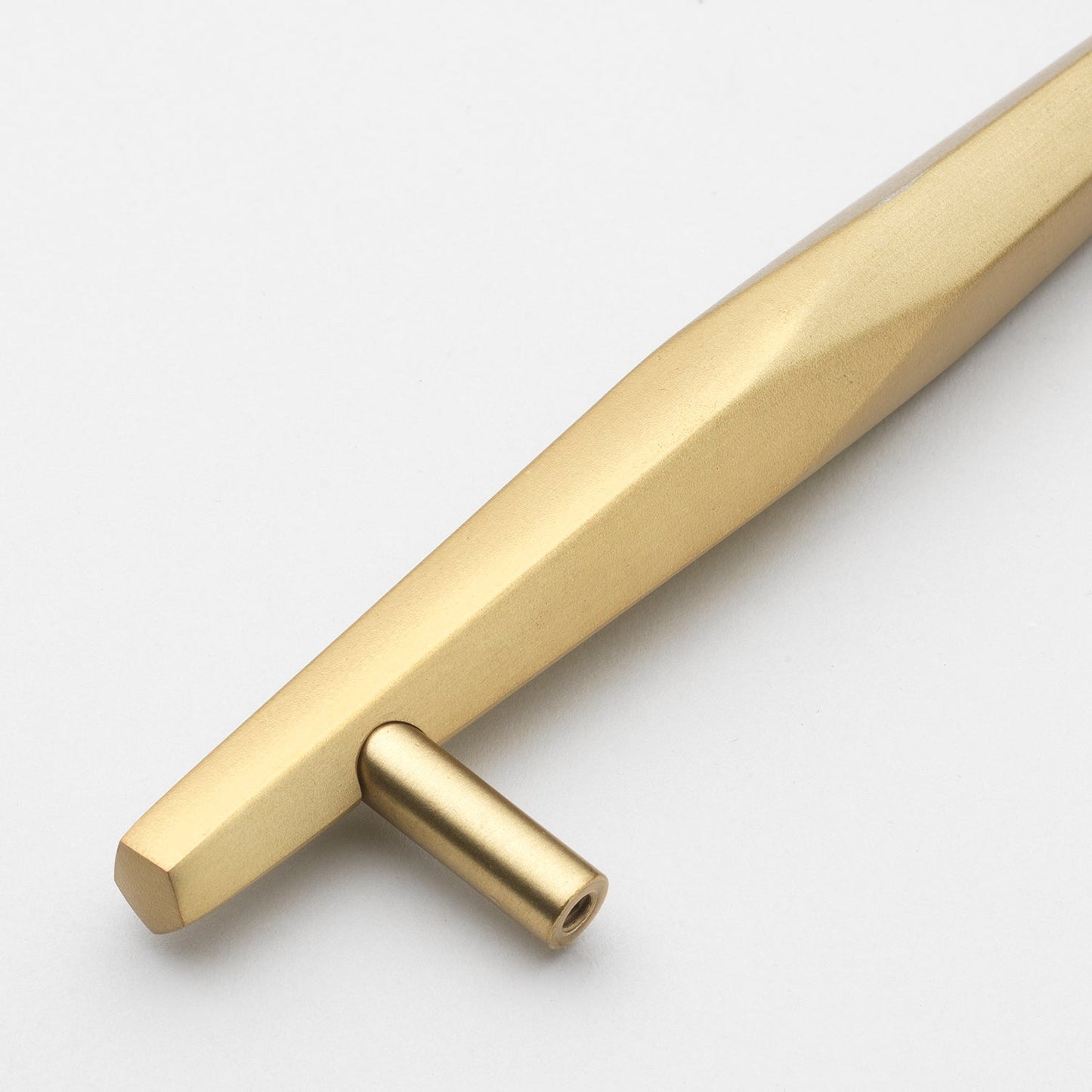 5 1/16" (128mm) Center to Center Solid Faceted Bar Pull Cabinet Handle