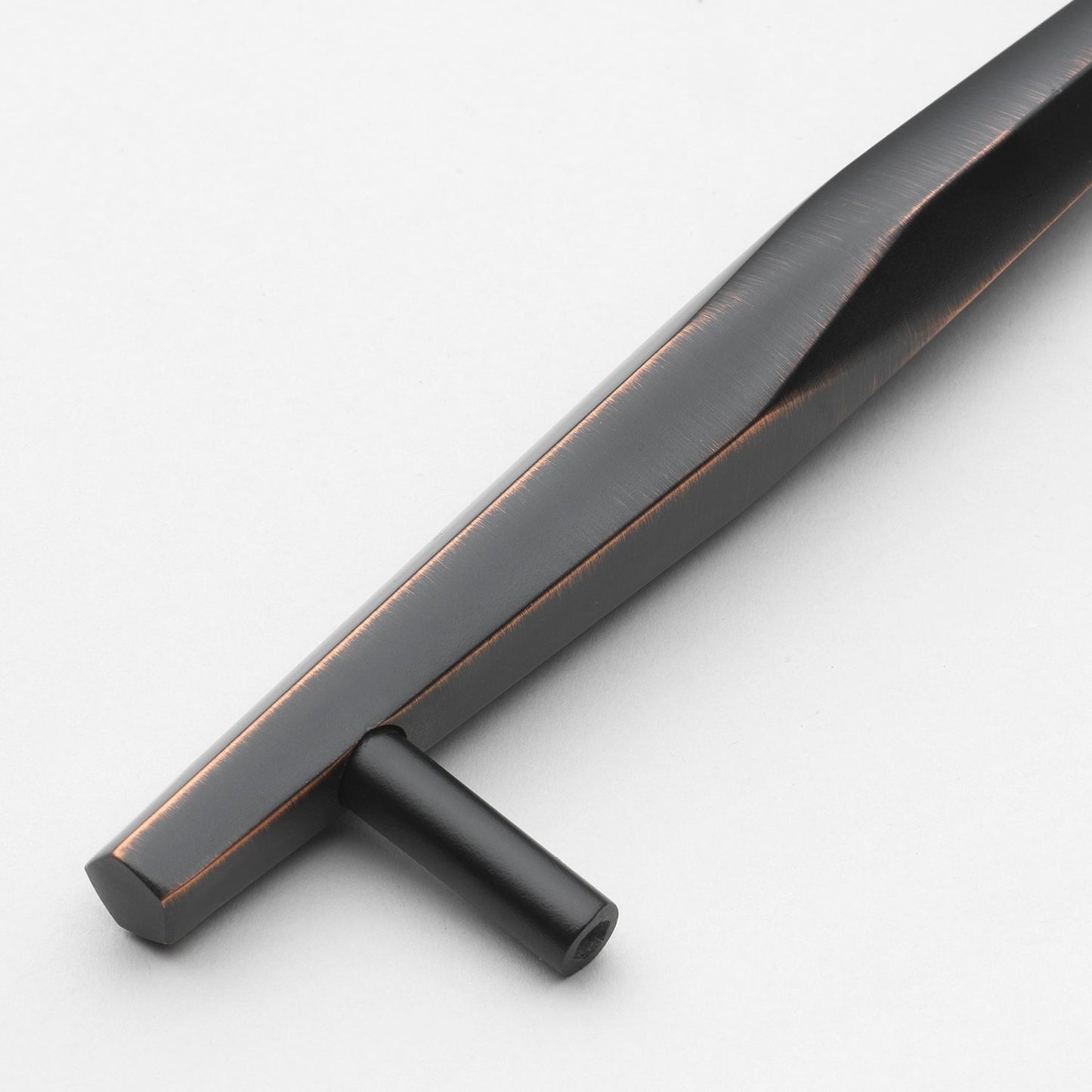 5 1/16" (128mm) Center to Center Solid Faceted Bar Pull Cabinet Handle