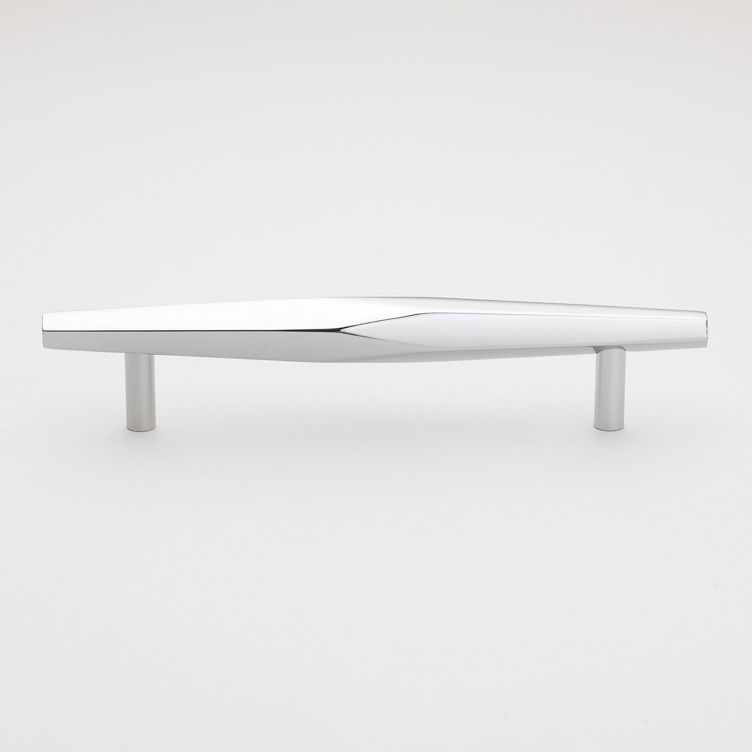5 1/16" (128mm) Center to Center Solid Faceted Bar Pull Cabinet Handle