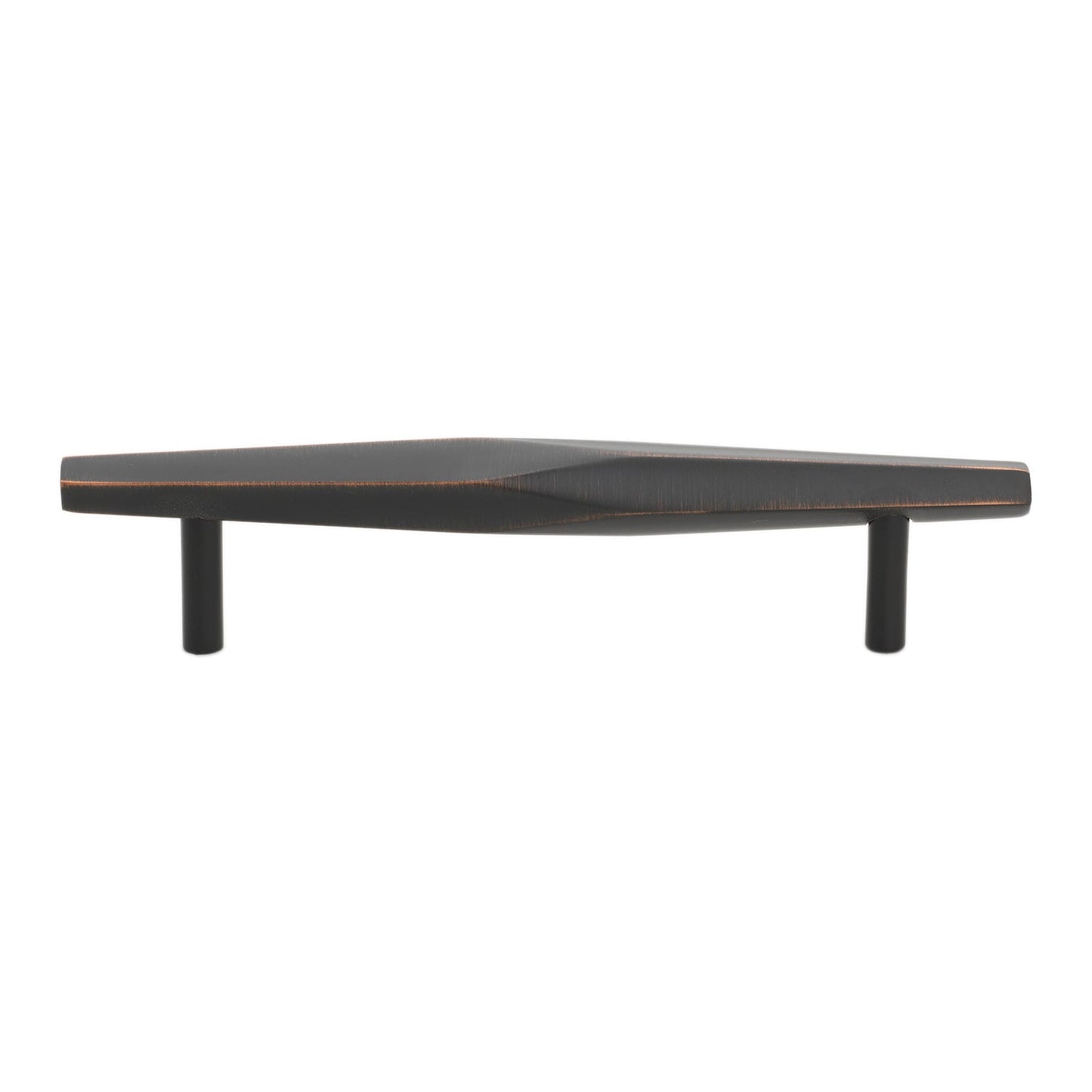 5 1/16" (128mm) Center to Center Solid Faceted Bar Pull Cabinet Handle