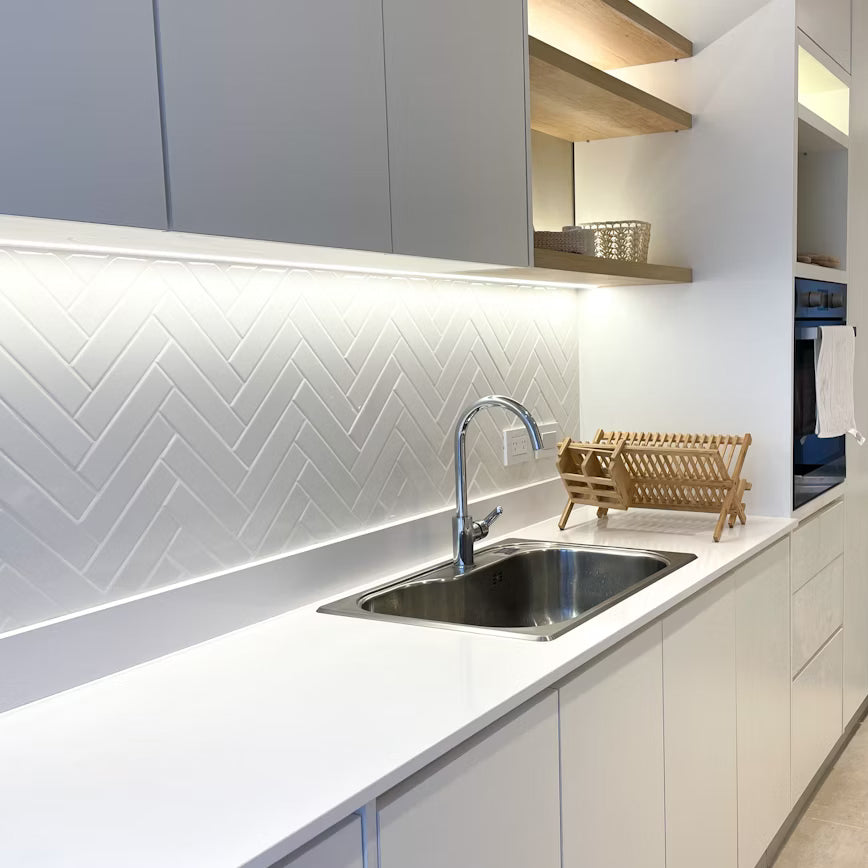 Cosentino Silestone Mythology Collection White Zeus 128" x 62" Polished or Suede Finish Quartz Slab