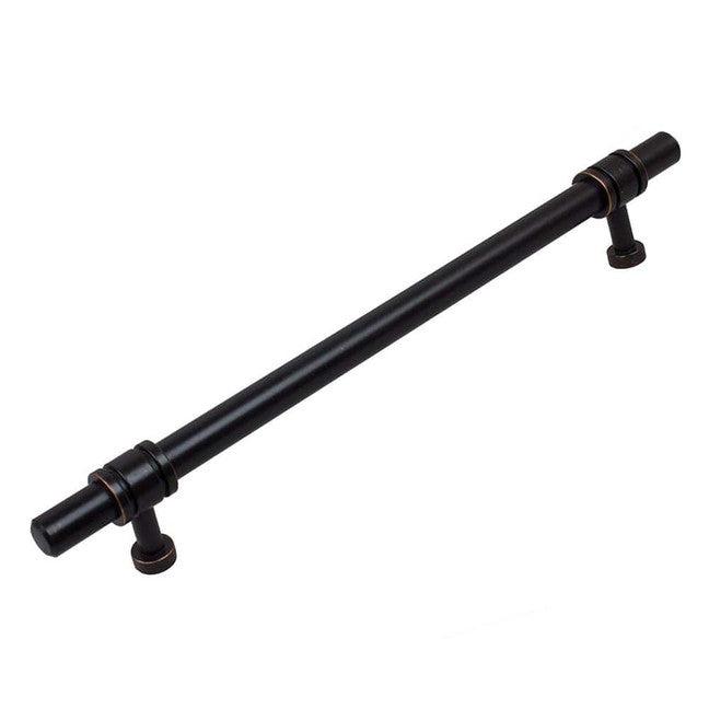 7 5/8" (192mm) Center to Center Solid Barrel Ring Bar Pull Cabinet Handle