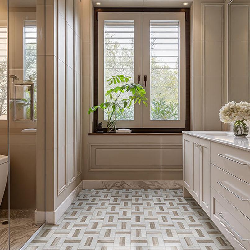 MSI Winslow Weave 11.75" x 11.75" Polished Marble Mosaic Tile