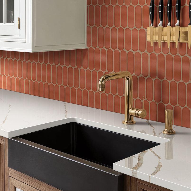 MSI Terra Ellipse 11.75" x 12" Polished Recycled Glass Mosaic Tile