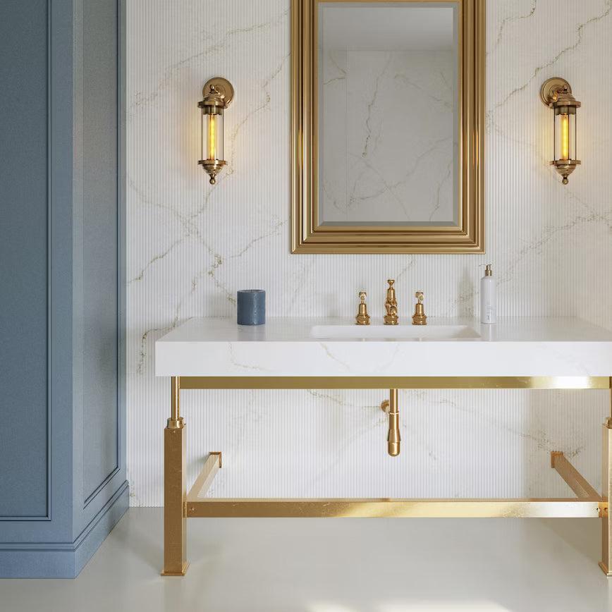 Cosentino Silestone Le Chic Collection Blanc Élyseé 128" x 62" Polished Quartz Slab