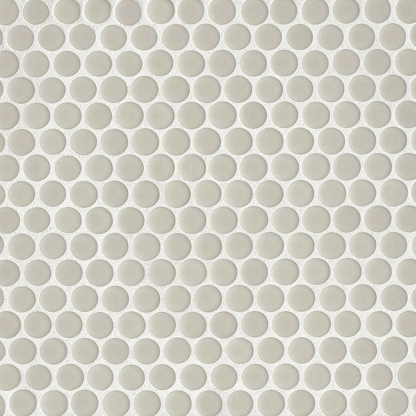 Bedrosians 360 Collection Off White (3/4" x 3/4" Pieces) 12" x 12" Glossy Porcelain Mosaic Tile