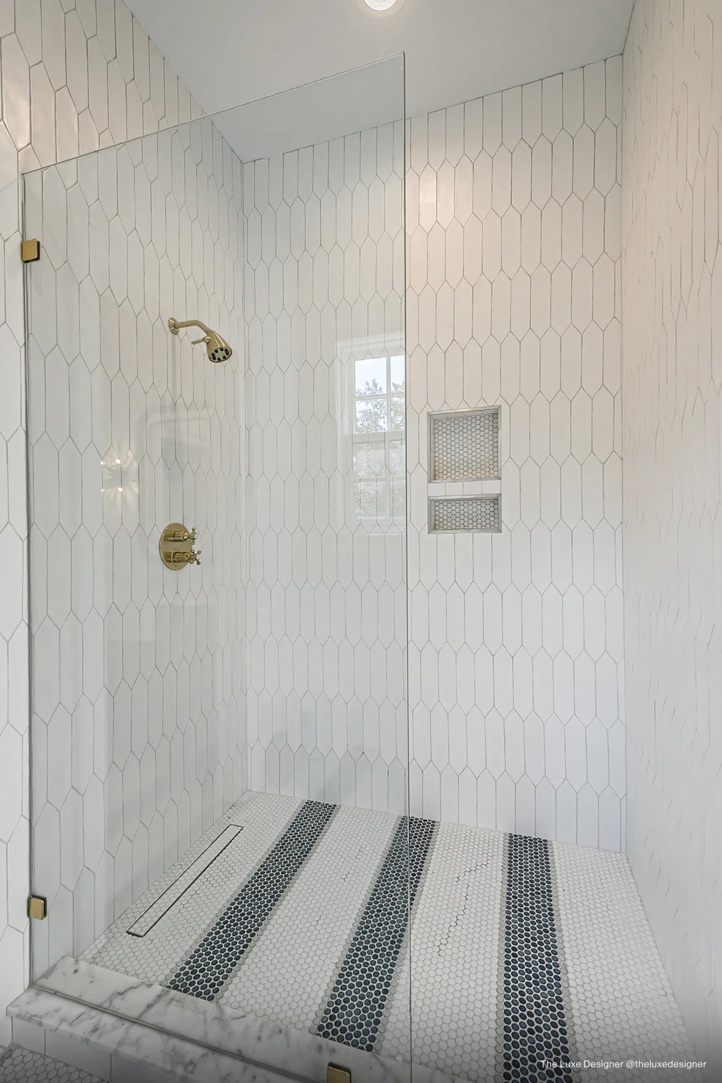 Bedrosians 360 Collection White (3/4" x 3/4" Pieces) 12" x 12" Glossy Porcelain Mosaic Tile