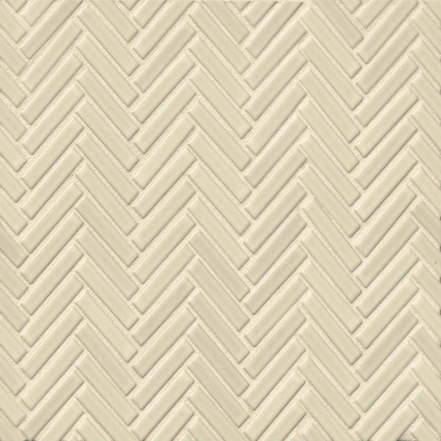 Bedrosians 90 Collection Off White (1/2" x 2" Pieces) 11" x 12.25" Porcelain Mosaic Tile