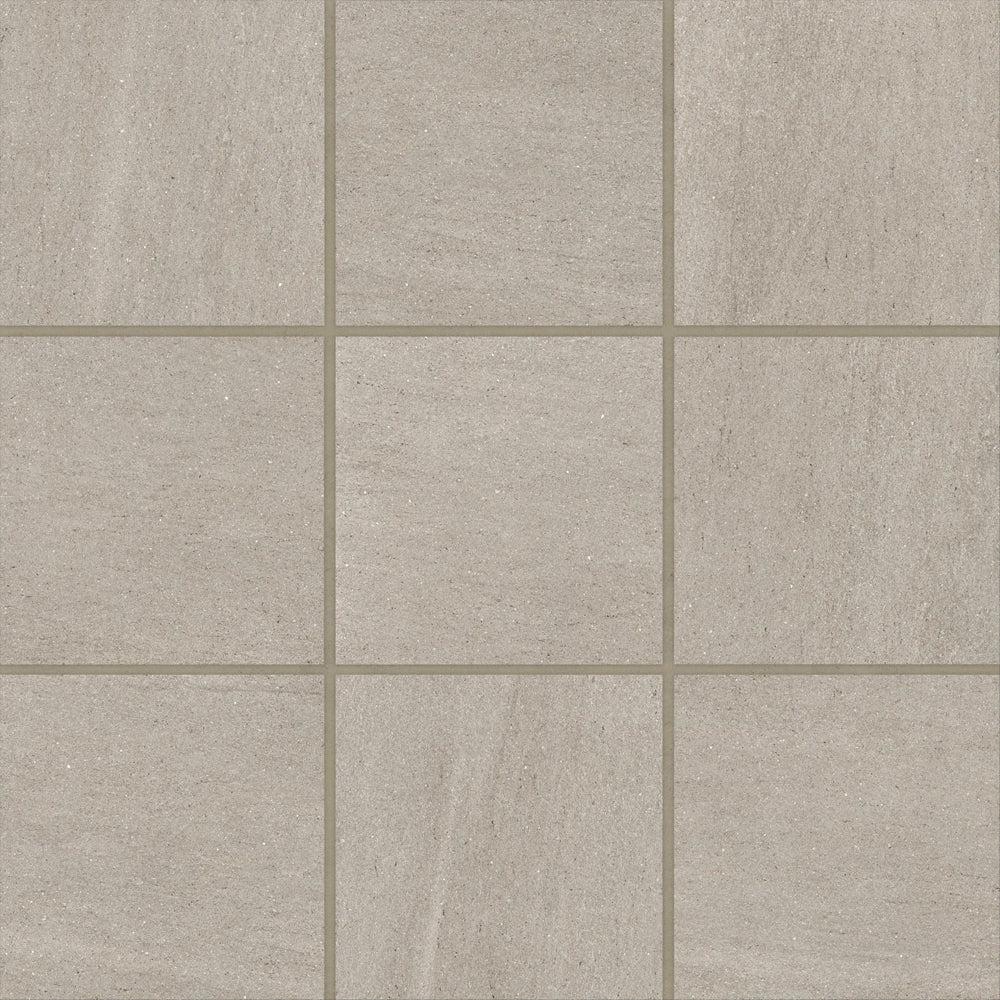 Bedrosians Magnifica Collection Basalt Sand (4" x 4" Pieces) 11.5" x 11.5" Honed Porcelain Mosaic Tile