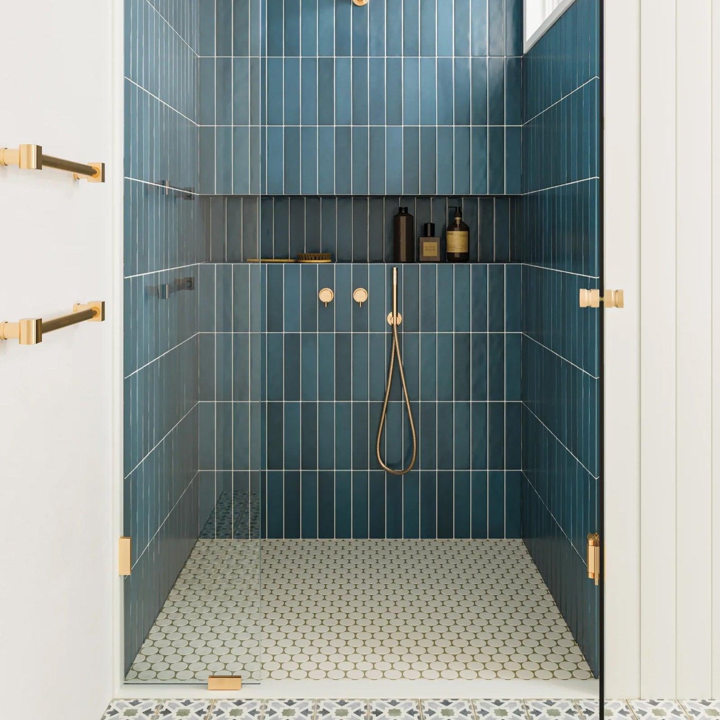 Bedrosians Makoto Collection Shoji White (2" Pieces) 10" x 10" Matte Porcelain Mosaic Tile