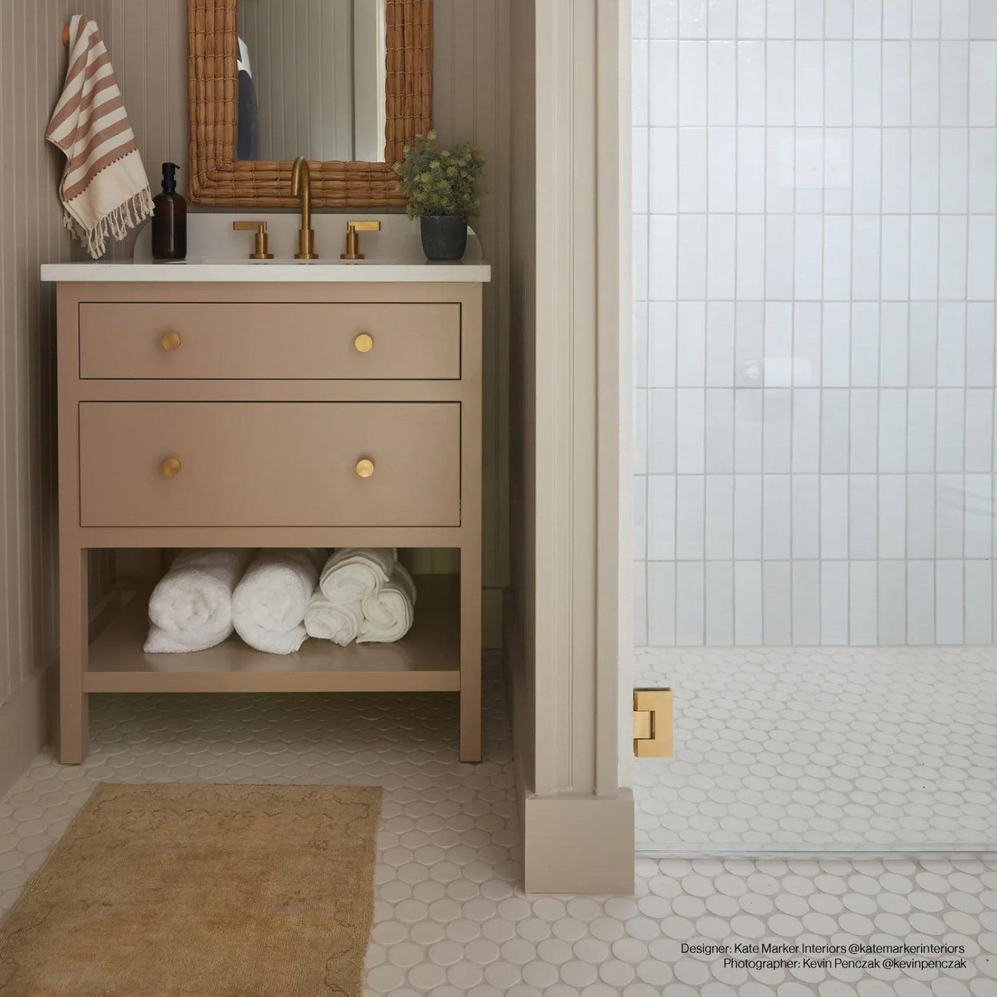 Bedrosians Makoto Collection Shoji White (2" Pieces) 10" x 10" Matte Porcelain Mosaic Tile