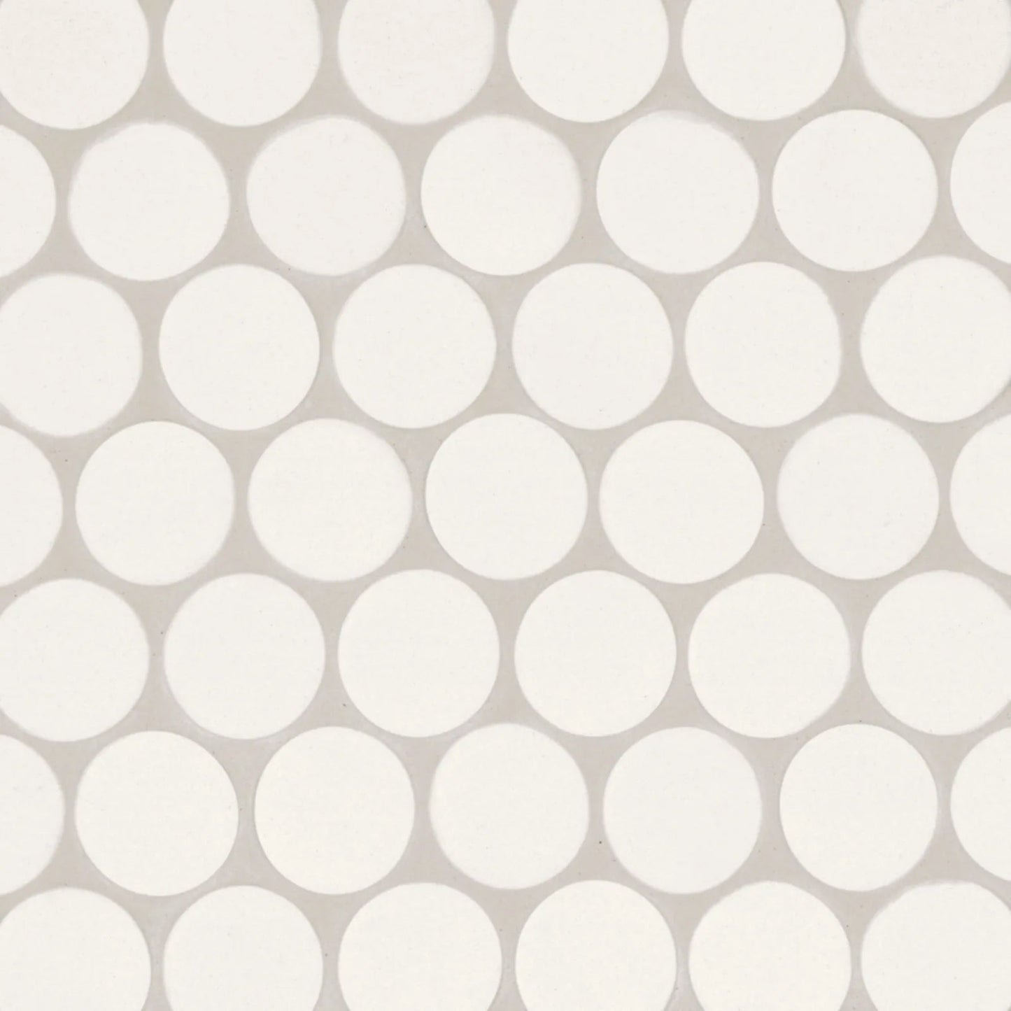 Bedrosians Makoto Collection Shoji White (2" Pieces) 10" x 10" Matte Porcelain Mosaic Tile