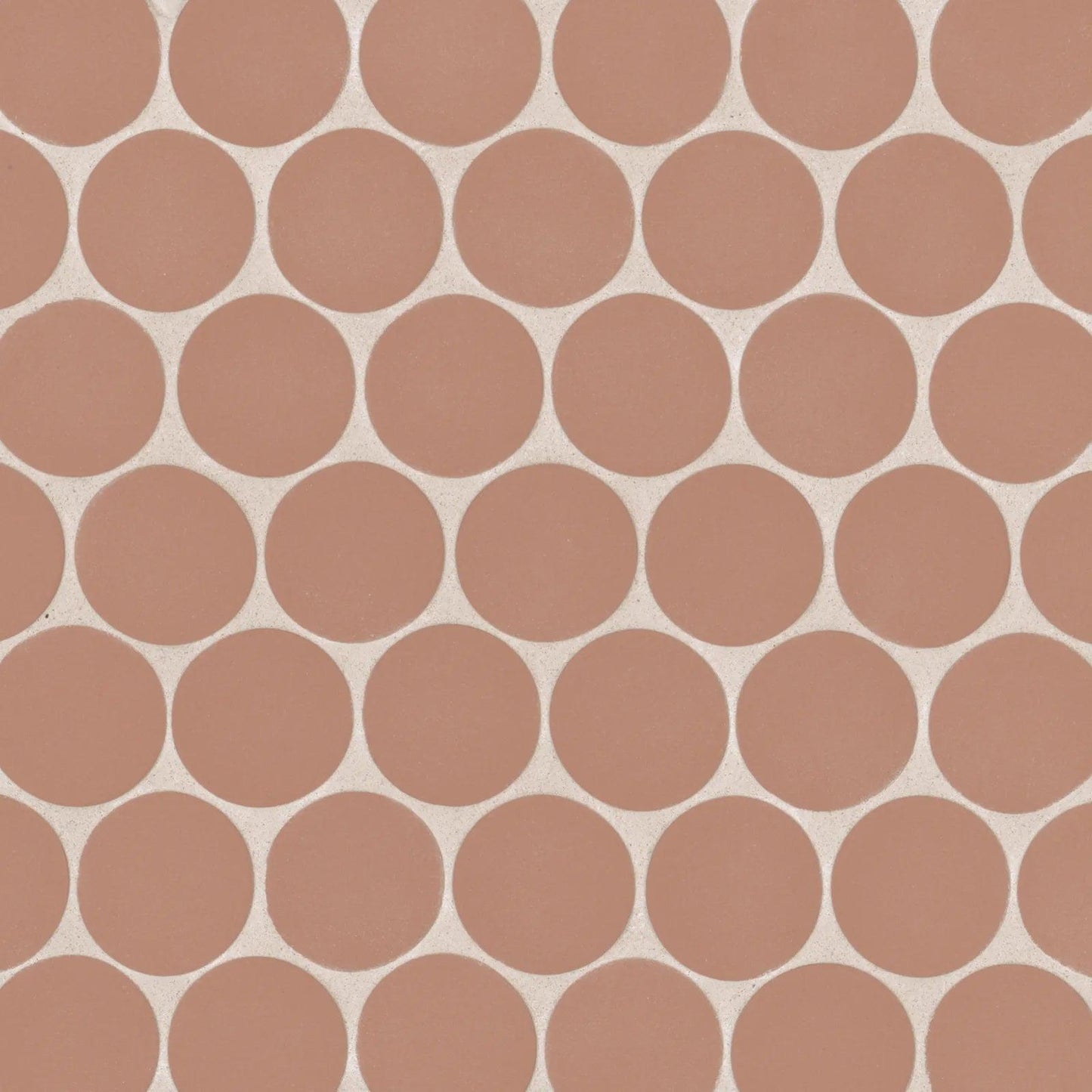Bedrosians Makoto Collection Umi Terracotta (2" Pieces) 10" x 10" Matte Porcelain Mosaic Tile