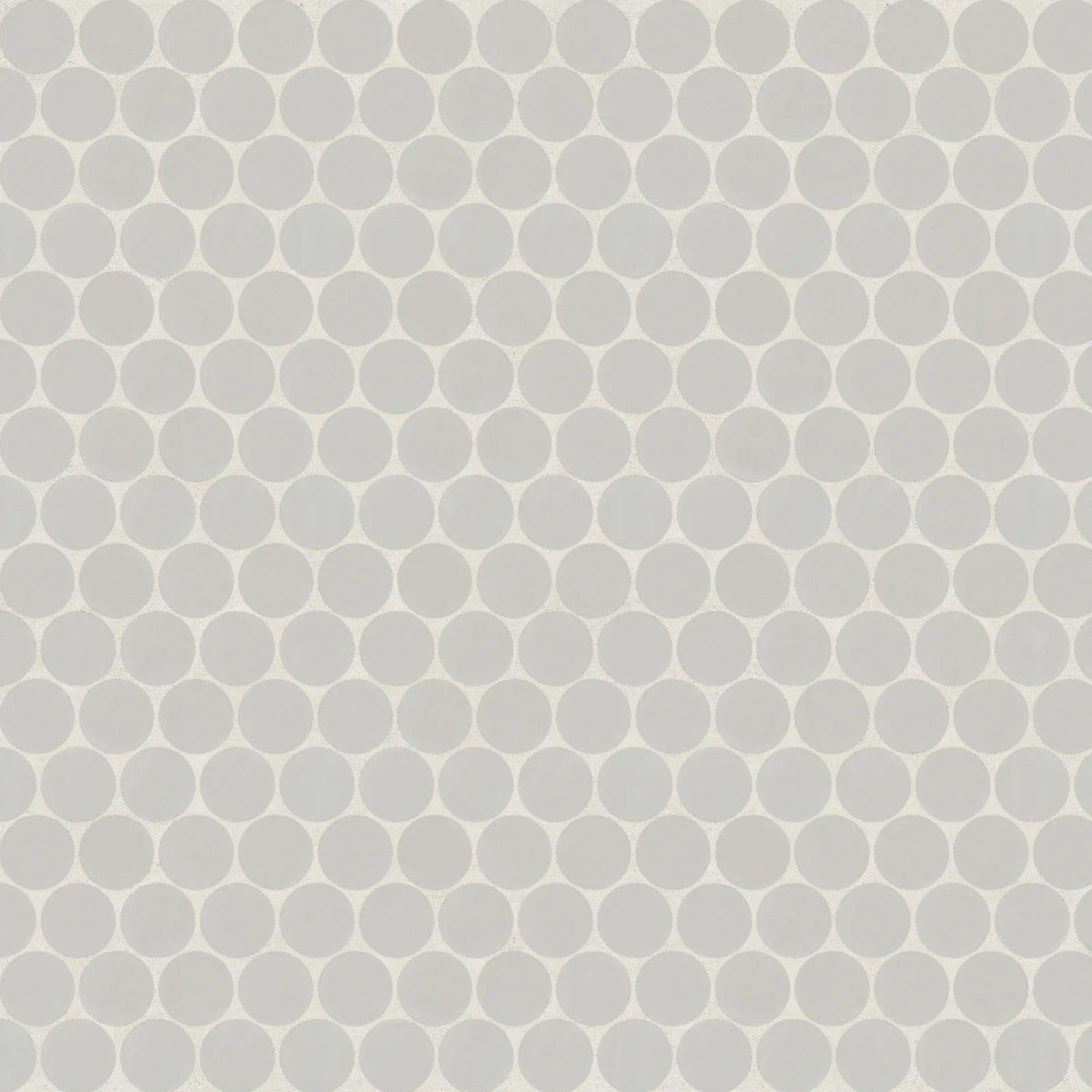 Bedrosians Marin Collection Pebble Gray Penny Round (3/4" Pieces) 11.5" x 12.5" Matte Porcelain Mosaic Tile