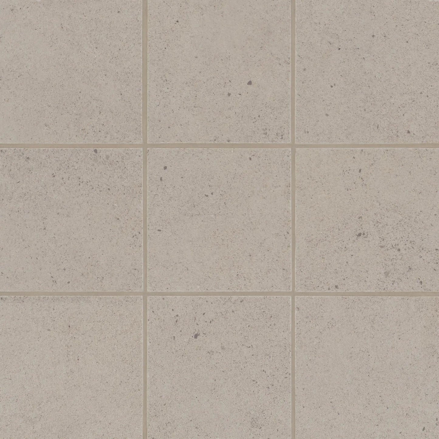 Bedrosians Thaddeus Collection Taupe (4" x 4" Pieces) 12" x 12" Matte Porcelain Mosaic Tile