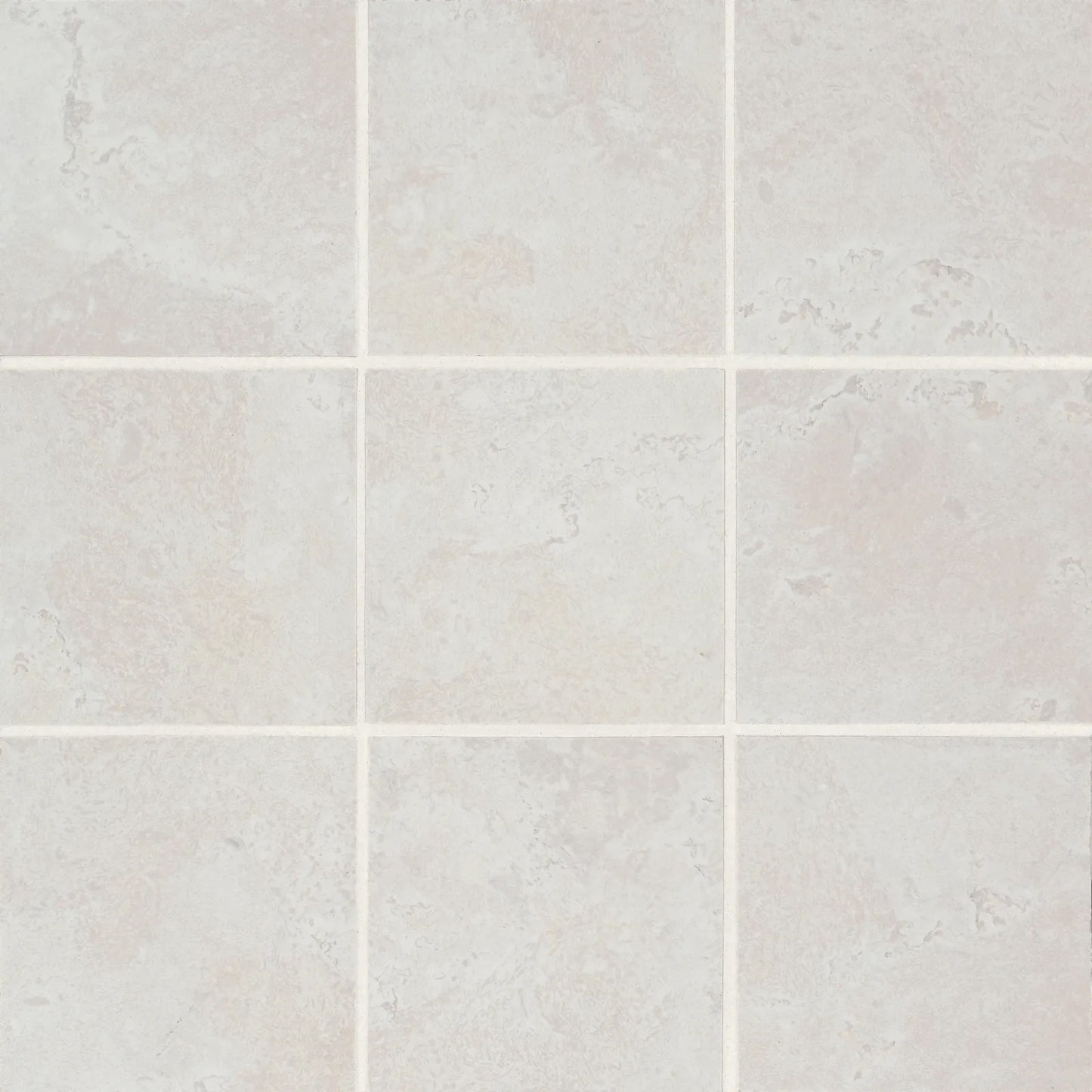 Bedrosians Thaddeus Collection White (4" x 4" Pieces) 12" x 12" Matte Porcelain Mosaic Tile