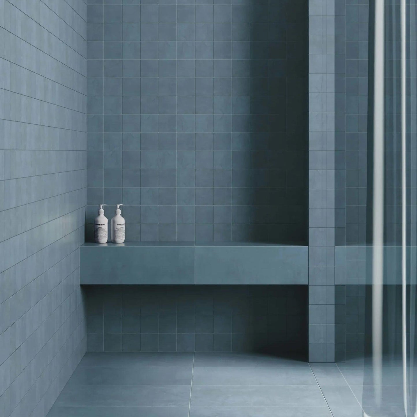 Bedrosians Wave Collection Seaweed (4" x 4" Pieces) 12" x 12" Porcelain Mosaic Tile